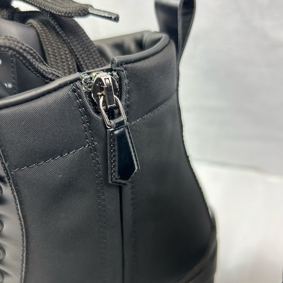 Prada
Brushed Leather and Re-Nylon Laced Booties - Picture 6 of 14